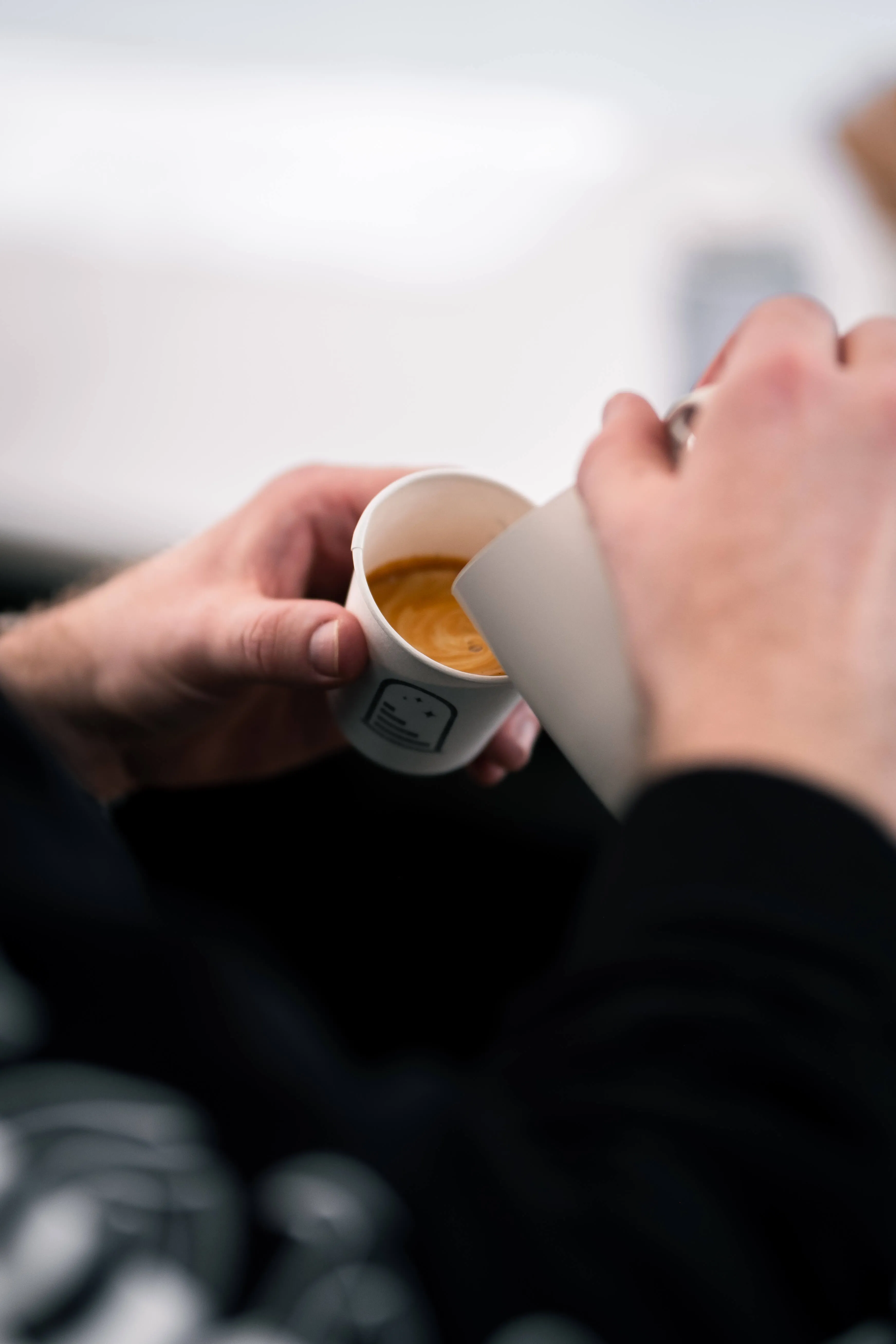 product/event photography of latte art